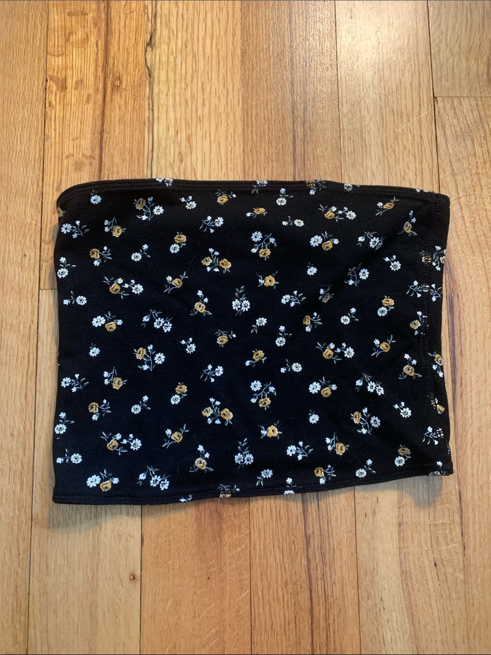 Black Floral Tube top - Women